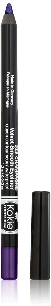 Kokie Cosmetics Waterproof Velvet Smooth Eyeliner Pencil, Eggplant, 0.042 Ounce