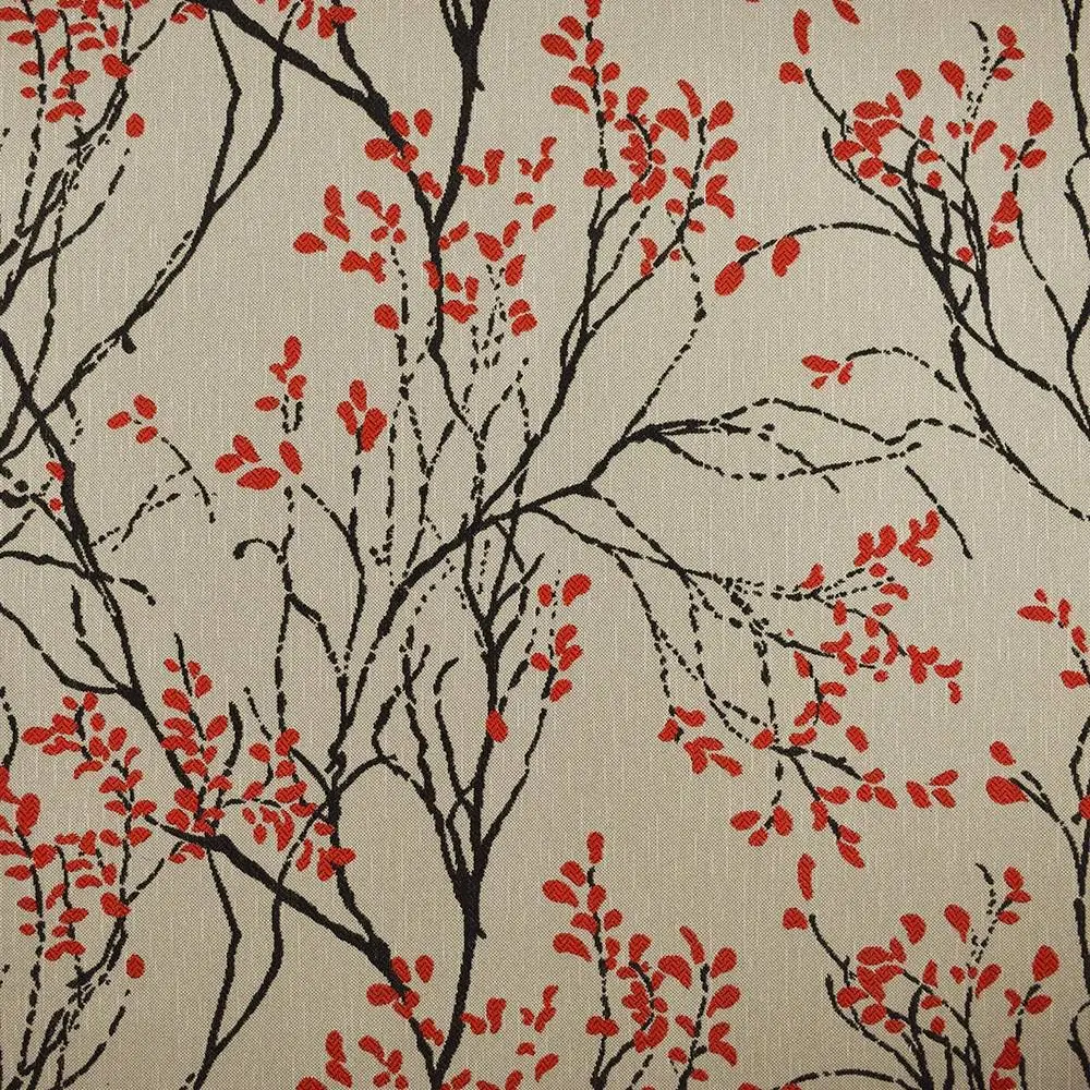 eLuxurySupply Fabric by The Yard - Upholstery Fabric 100% Polyester with LiveSmart Technology - Reupholstery Sewing Fabrics - Myla Poppy Pattern - 4 Yard INCREMENTS