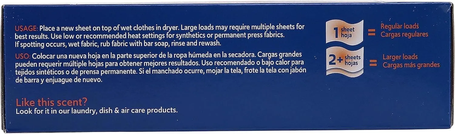 Clorox Fraganzia Dryer Sheets in Hawaiian Escape Scent, 80 Count 6Pack WrinkleReducing Fabric Softener Sheets Best Laundry Dryer Sheets with LongLasting Tropical Scent (Pack of 6, 480 Count Total)