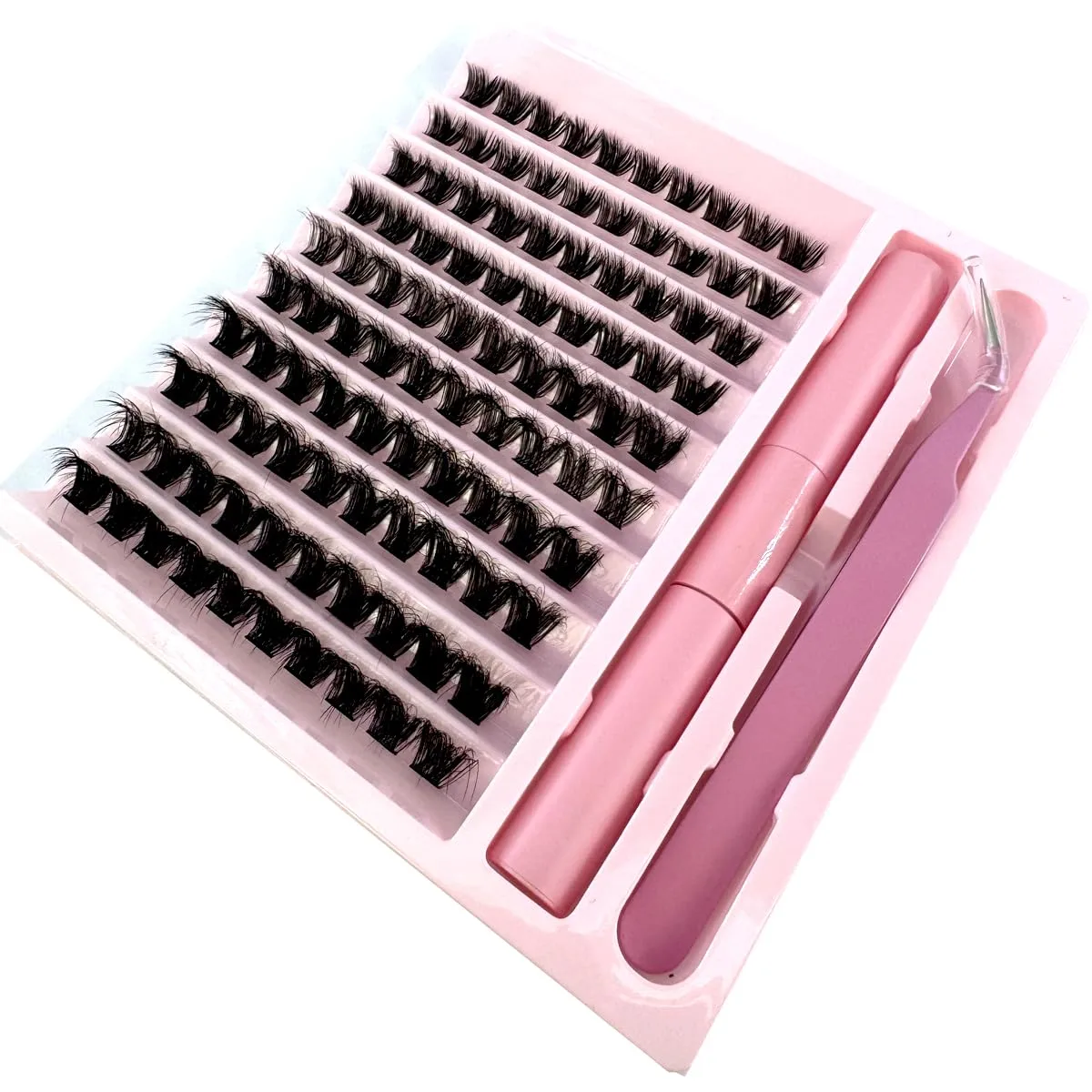 HBZGTLAD 30D/40D/50D/60D/80D Mink Eyelashes 280 Bundles Natural Eyelash extension 3D Russia Volume Individual Eyelash Cluster Makeup Tools Lashes (FD20)