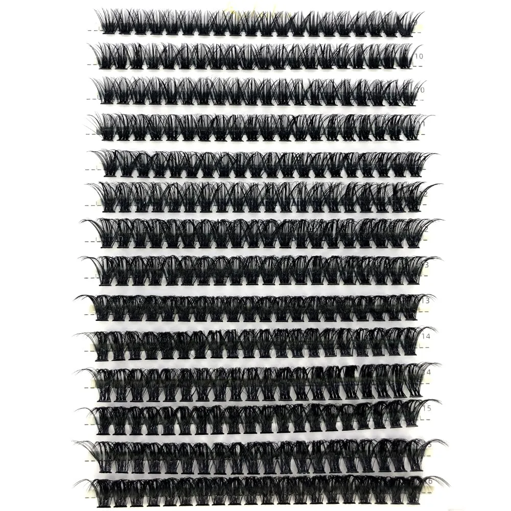 HBZGTLAD 30D/40D/50D/60D/80D Mink Eyelashes 280 Bundles Natural Eyelash extension 3D Russia Volume Individual Eyelash Cluster Makeup Tools Lashes (50D-D Curl-0.07MM-MIX)