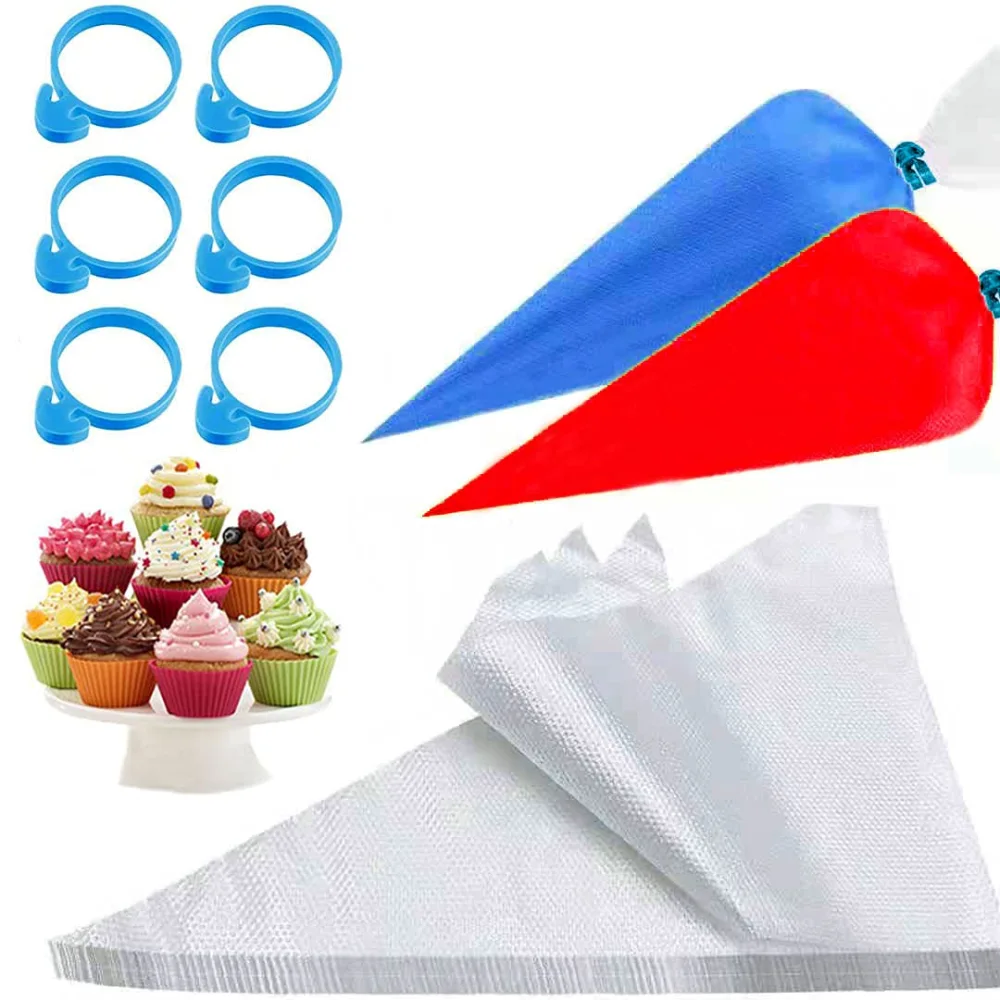 100pcs Tipless Piping bags,Pastry bagDisposable, Icing Bags Disposable for Cakes Decorating Kit Supplies Frosting