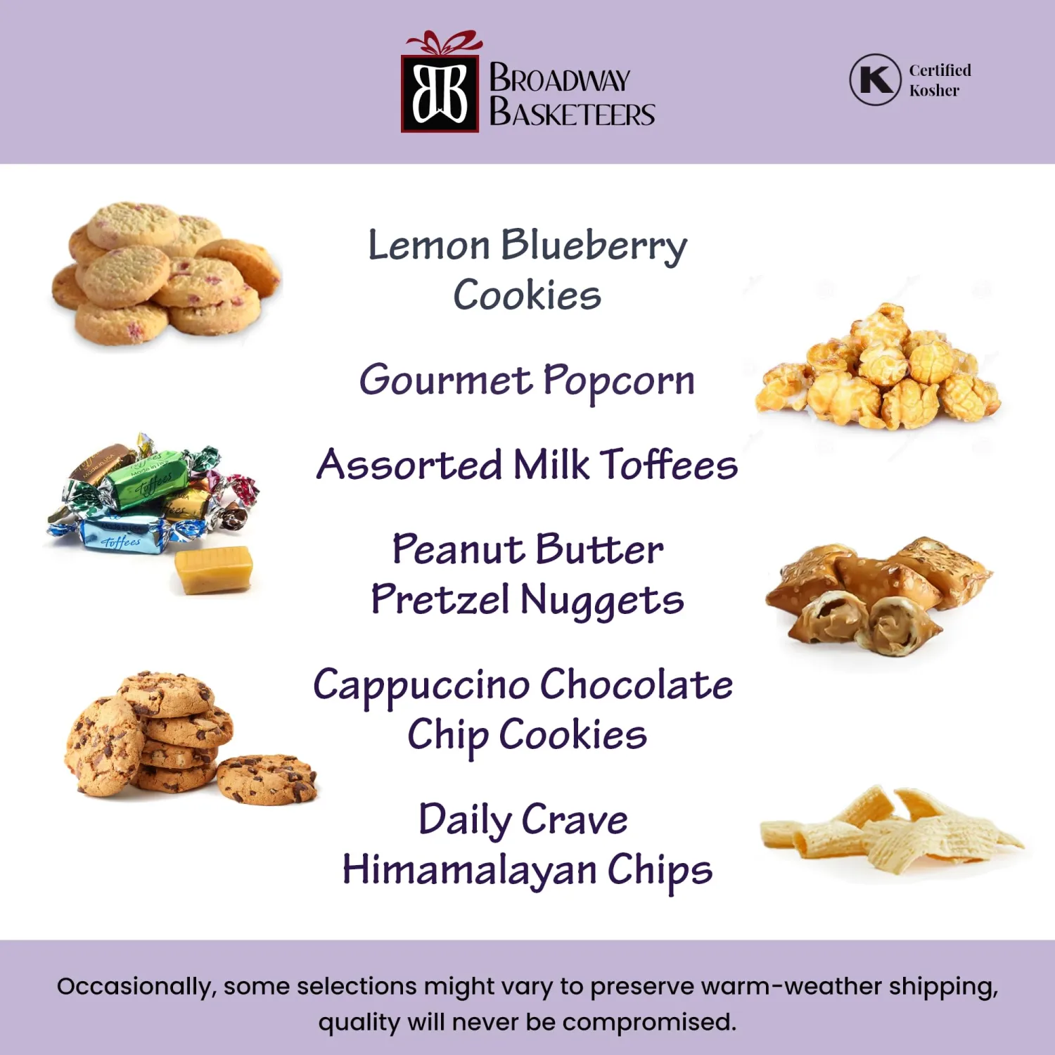 Broadway Basketeers Valentines Day Chocolate Food Gift Basket Tower Snack Gifts for Women, Men, Families, College – Delivery for Birthday, Appreciation, Thank You, Get Well Soon Care Package