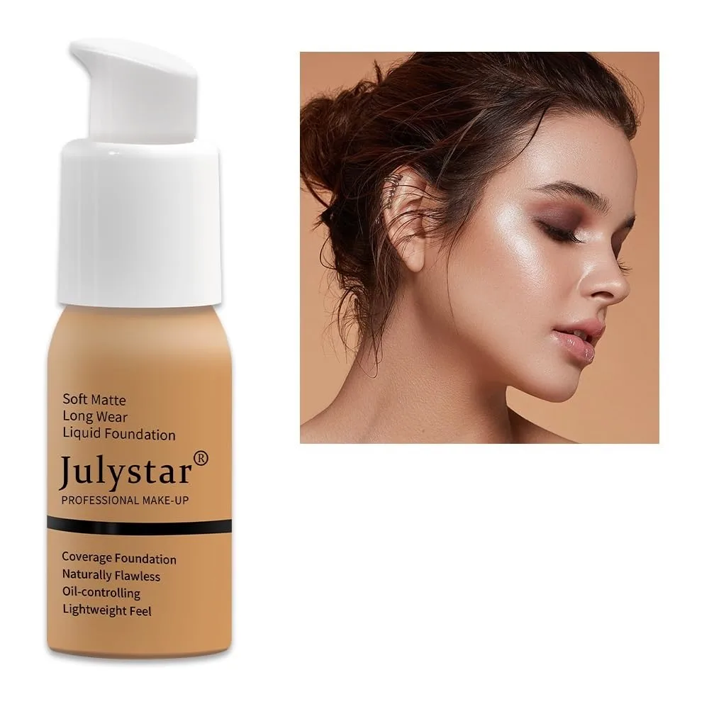 Julystar 10 color foundation cream oil control concealer long-lasting liquid foundation foundation make-up cream (03)