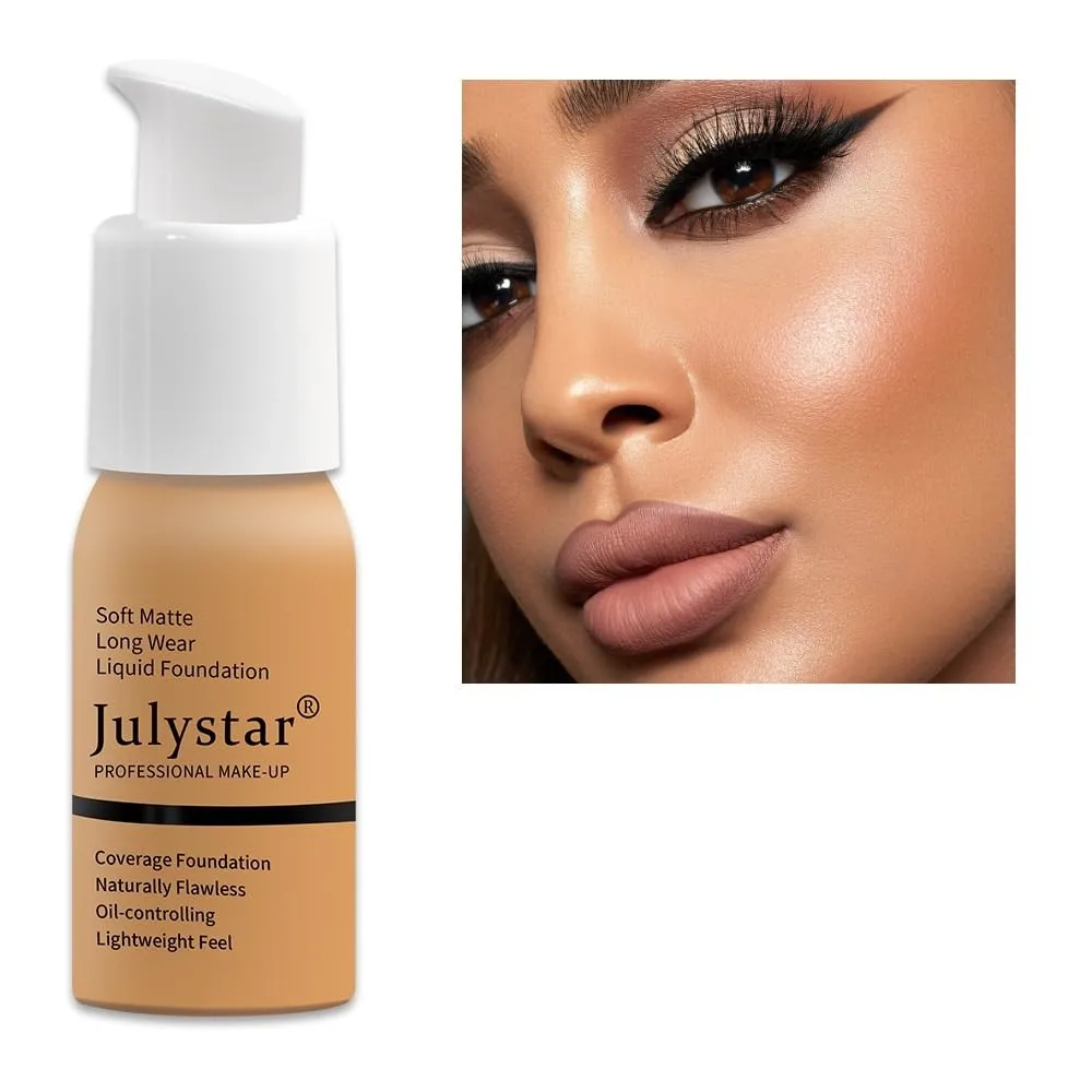 Julystar 10 color foundation cream oil control concealer long-lasting liquid foundation foundation make-up cream (06)