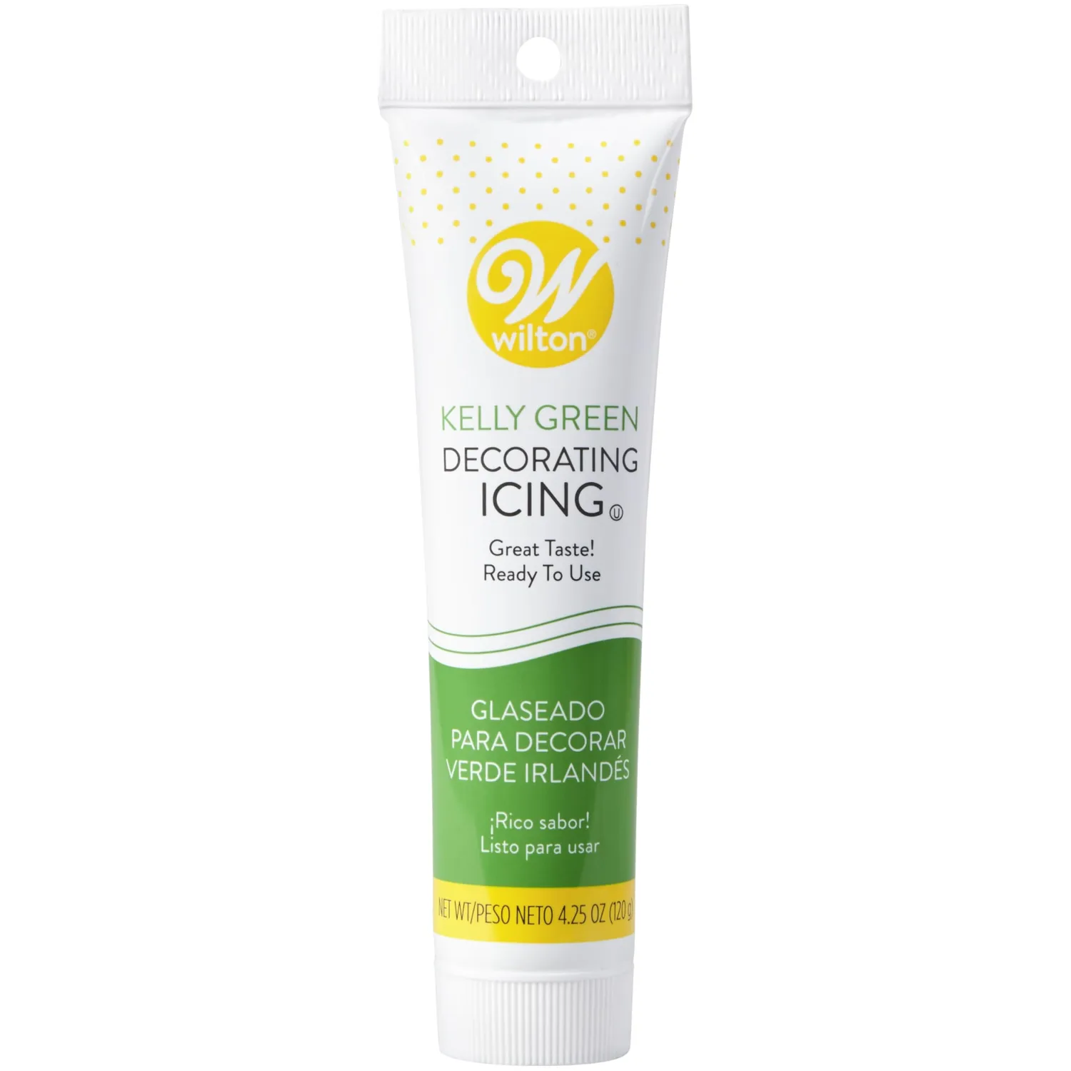 Food Items Icing Tubes 4.25OZ GRN, us:one size, Kelly Green