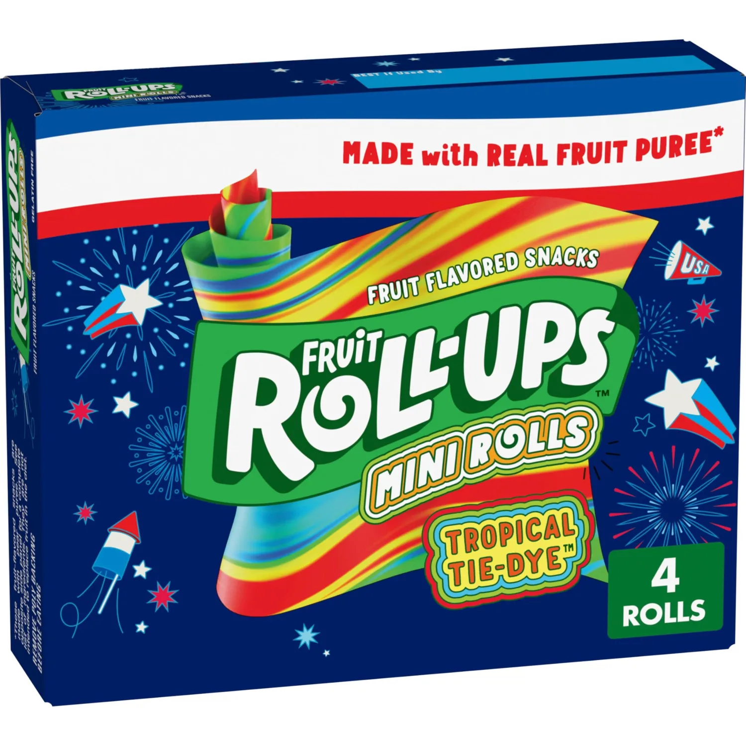 Fruit Roll-Ups Tropical Tie-Dye Mini Roll-Ups 4 CT