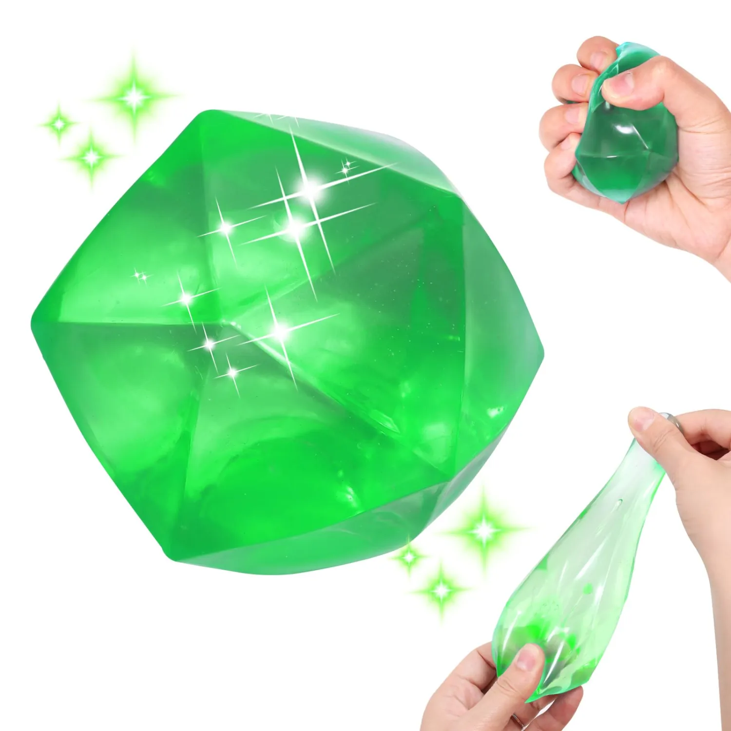 1pcs Masonry Ice Squishy Stress Balls-Stress Cube -Diamond Sugar Balls Slow Rise-Fidget Toy for Your Best Mellow and Chill - Hand Exercise Balls Relief- All Age