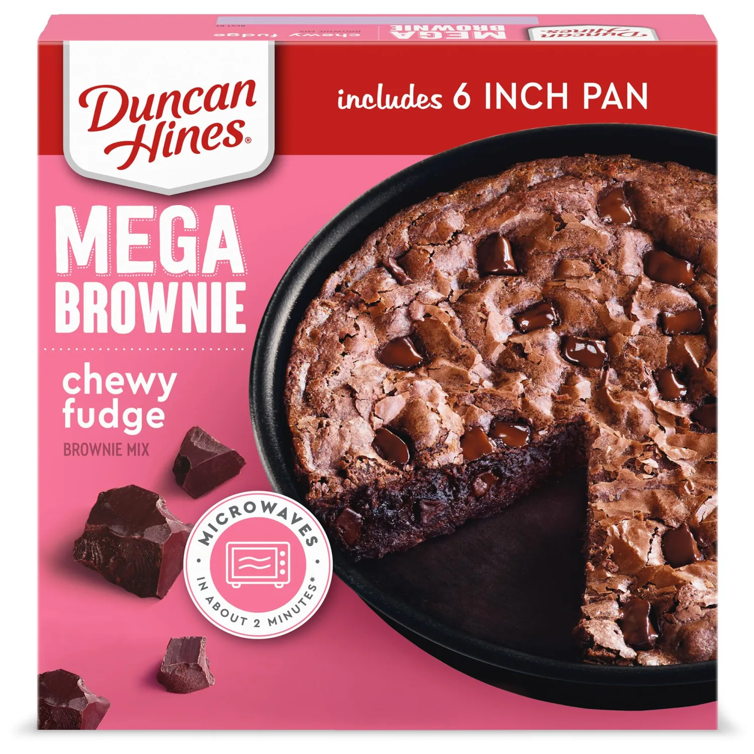Duncan Hines Easy Brownie Kit Double Fudge Brownie Mix, 7.7 OZ
