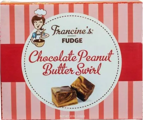 McJak Candy Company Francine's Chocolate Peanut Butter Swirl, 8 Oz