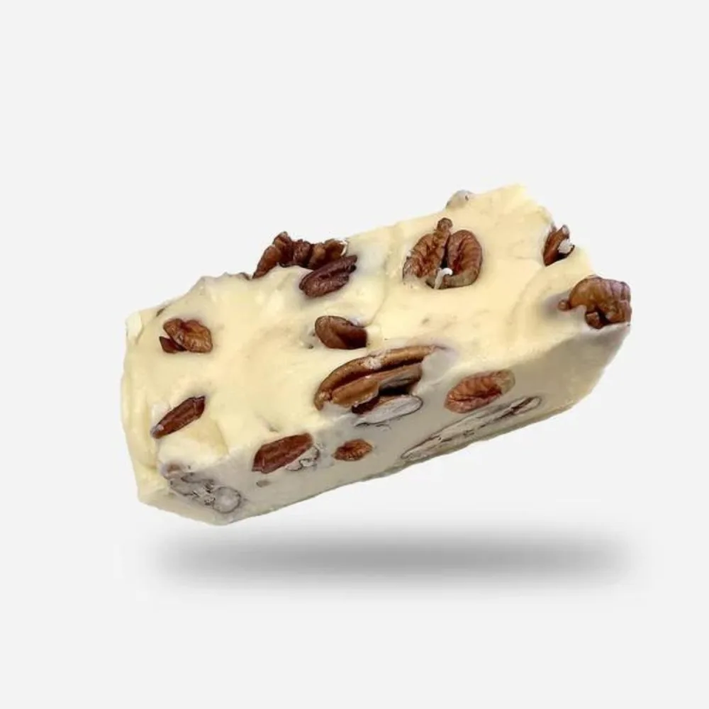 Uncle Butch's Fudge - Creamy and Smooth Butter Pecan with Pecans - Decadent and Delicious Handcrafted Fudge (24oz)