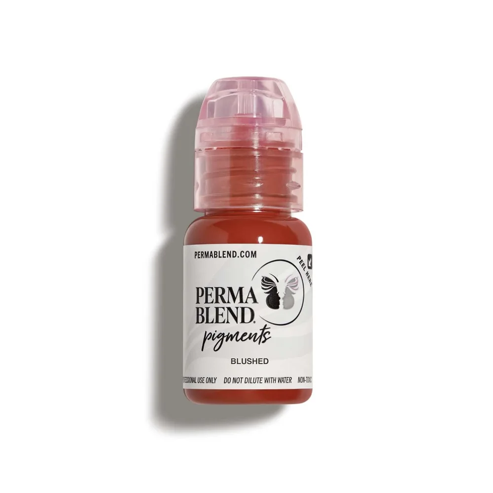 Perma Blend - Blushed - Microblading Ink to Enhance Lip Color - Lip Tattoo & Lip Blushing Supplies for Permanent Lip Color - Muted Pink Lip Blush - Vegan (0.5 oz)