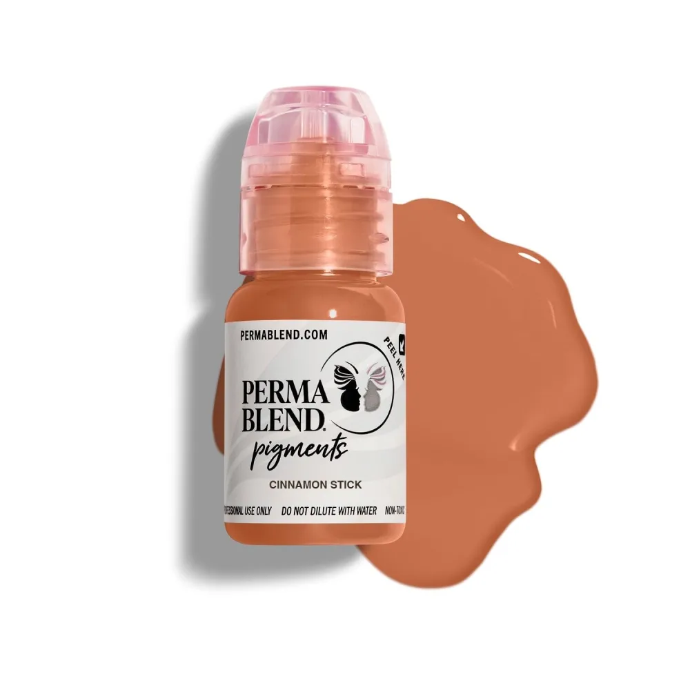 Perma Blend Permanent Makeup for Lips, Used for All Permanent Makeup Procedures, Professional Cosmetic Pigment - Cinnamon Stick, 0.5 oz