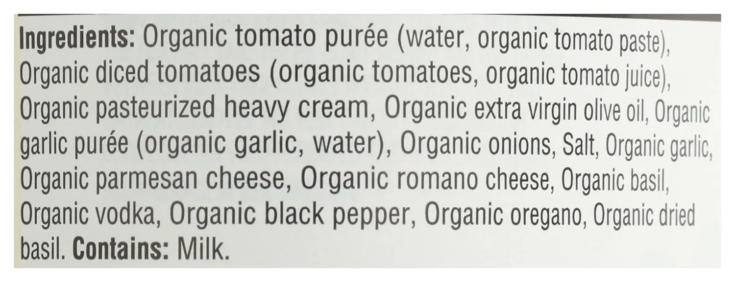 365 by Whole Foods Market, Organic Creamy Vodka Pasta Sauce, 25 Ounce