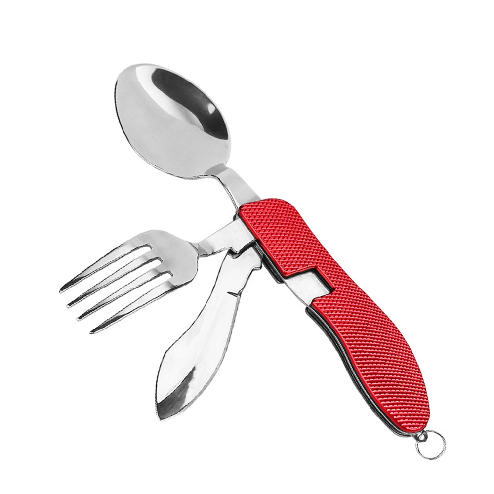 3-in-1 Camping Utensils, Portable Stainless Steel Knife Fork Spoon