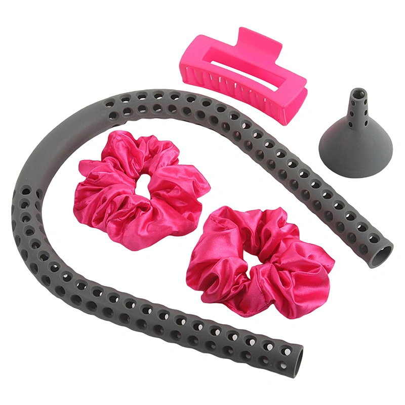 Heatless Curling Set Overnight Curls Headband with Hair Ties Claw Clip