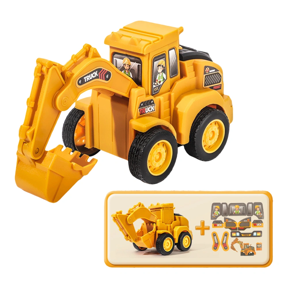 Engineering Vehicle Toys Excavator Press Sliding Car Birthday Gift