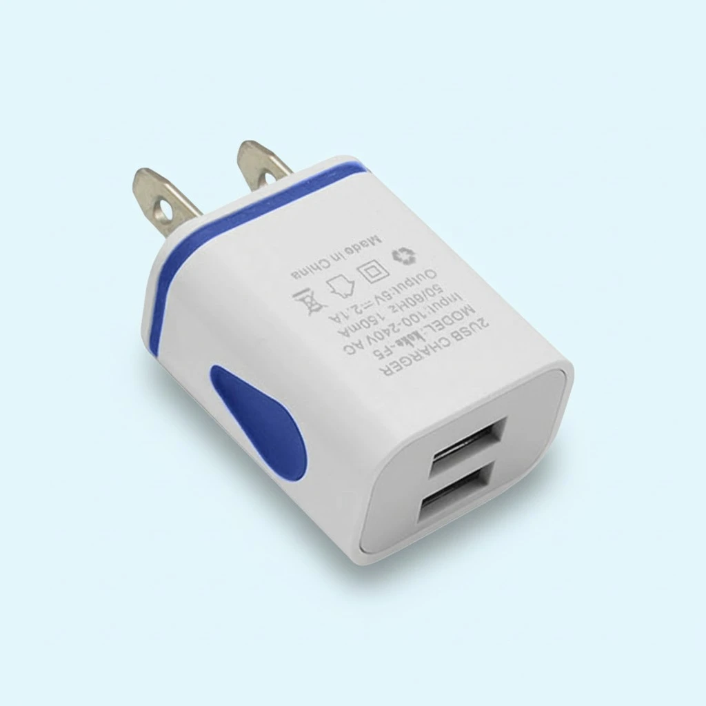 USB Charger Block Luminous Drop Fast Dual Port Charging Block 