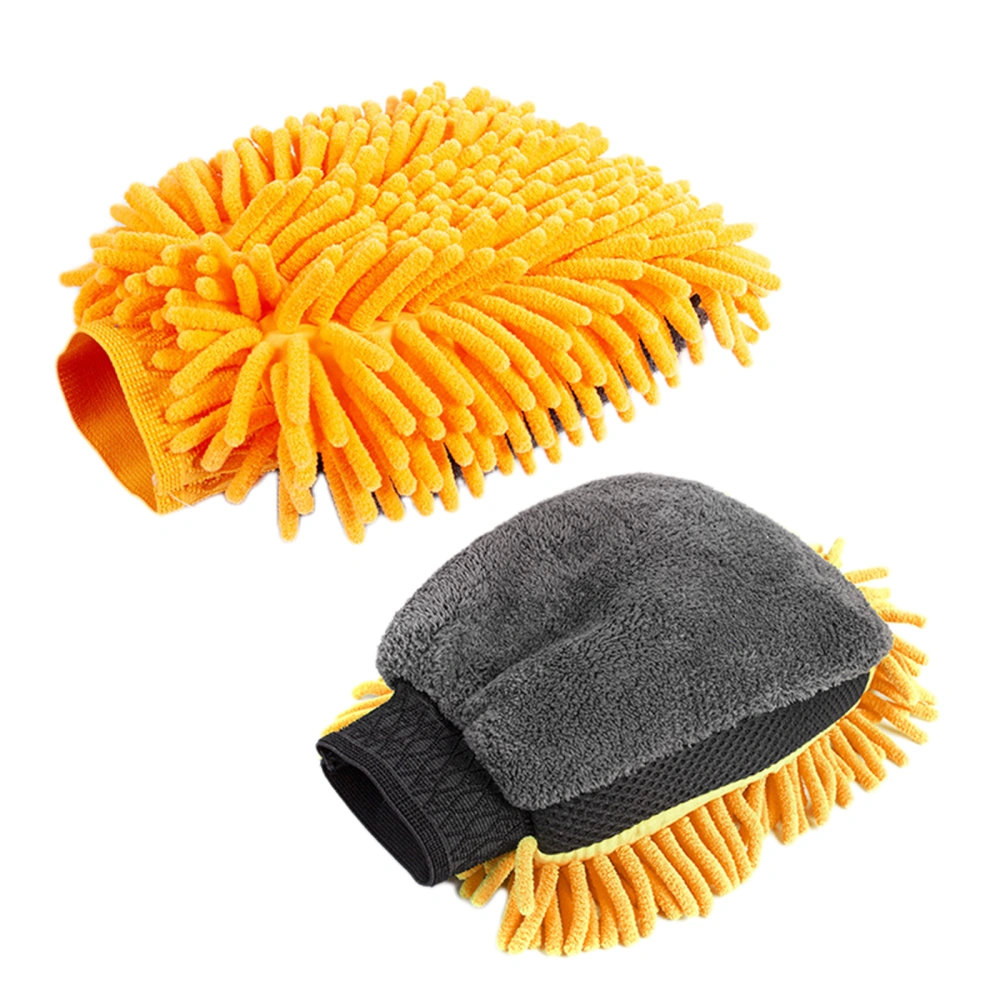 Car Wash Mitt Scratch & Lint Free Double Sided Car Wash Sponge 