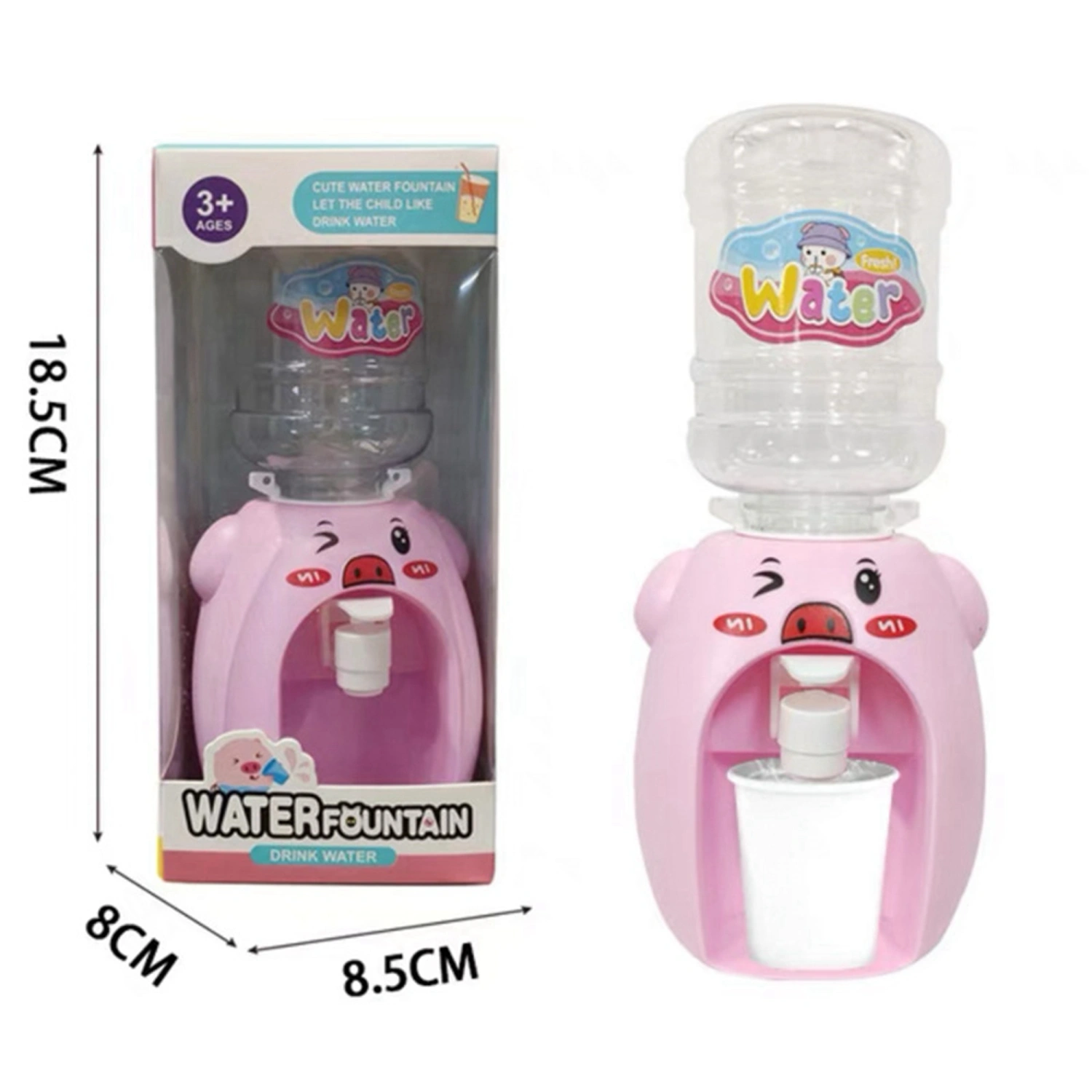 Mini Water Dispenser for Kids Cute Animal Drinking Water Fountains 