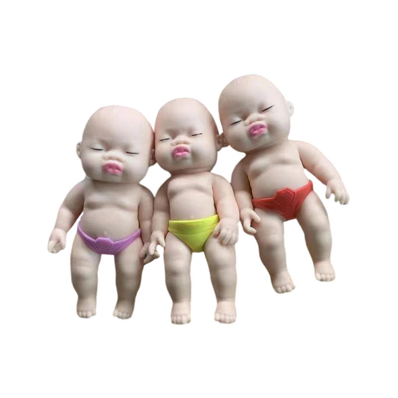 Squeeze Black Baby Doll Squishy Stress Relief Fidget Toy for Adult Kid