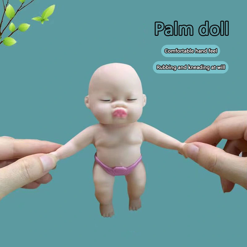 Squeeze Black Baby Doll Squishy Stress Relief Fidget Toy for Adult Kid