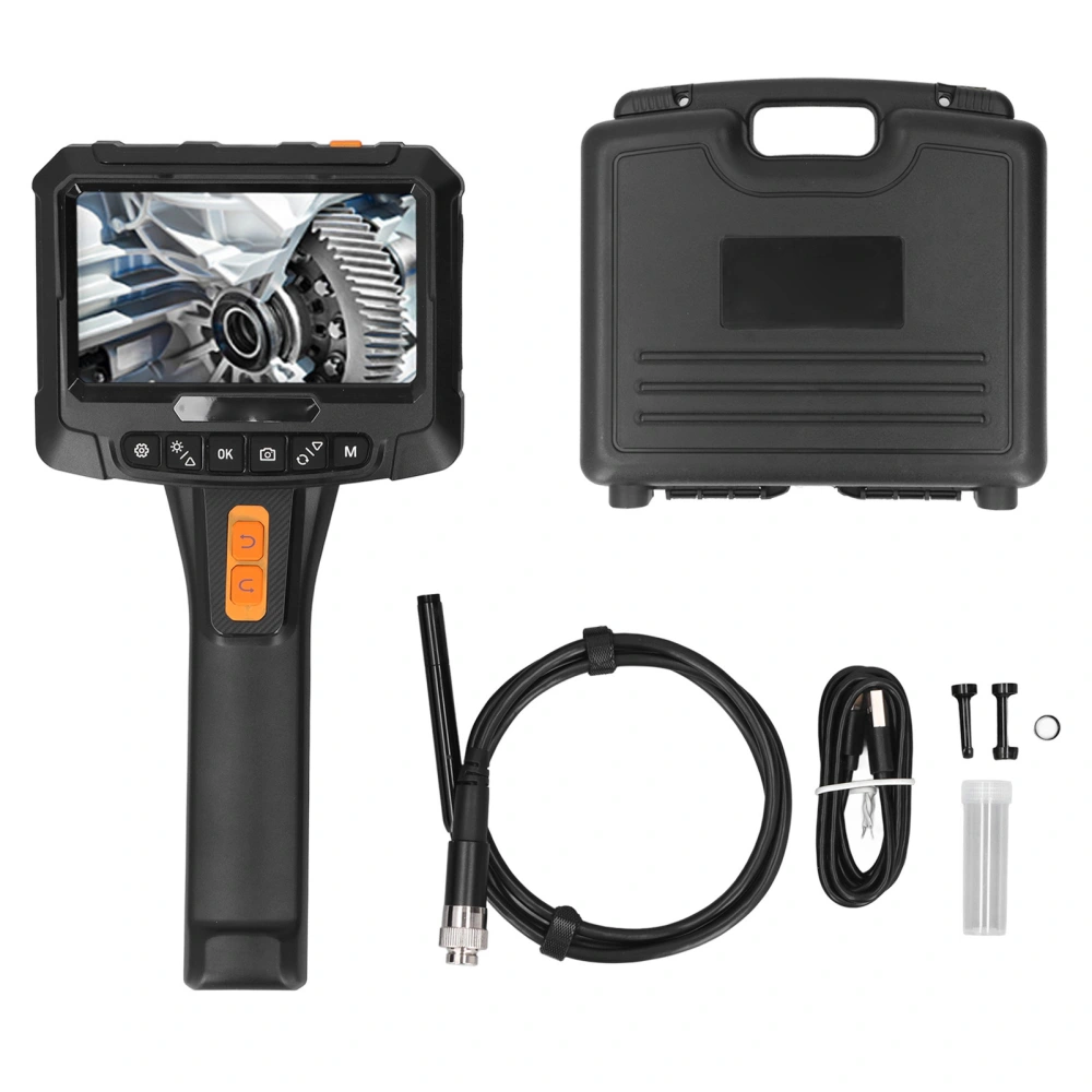 Articulating Borescope 2MP HD Handheld 360 Degree Rotating 2 Lens 5in IPS Screen Industrial Inspection Endoscope Camera 5m / 16.4ft