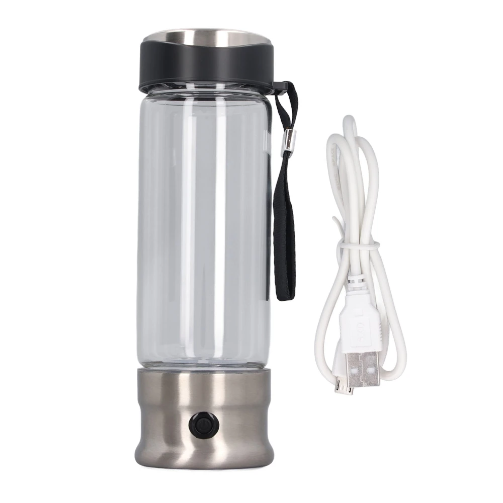 410ML Portable Hydrogen Water Generator 1200‑1400PPB Hydrogen Rich Water Maker Bottle for Home Travel Office