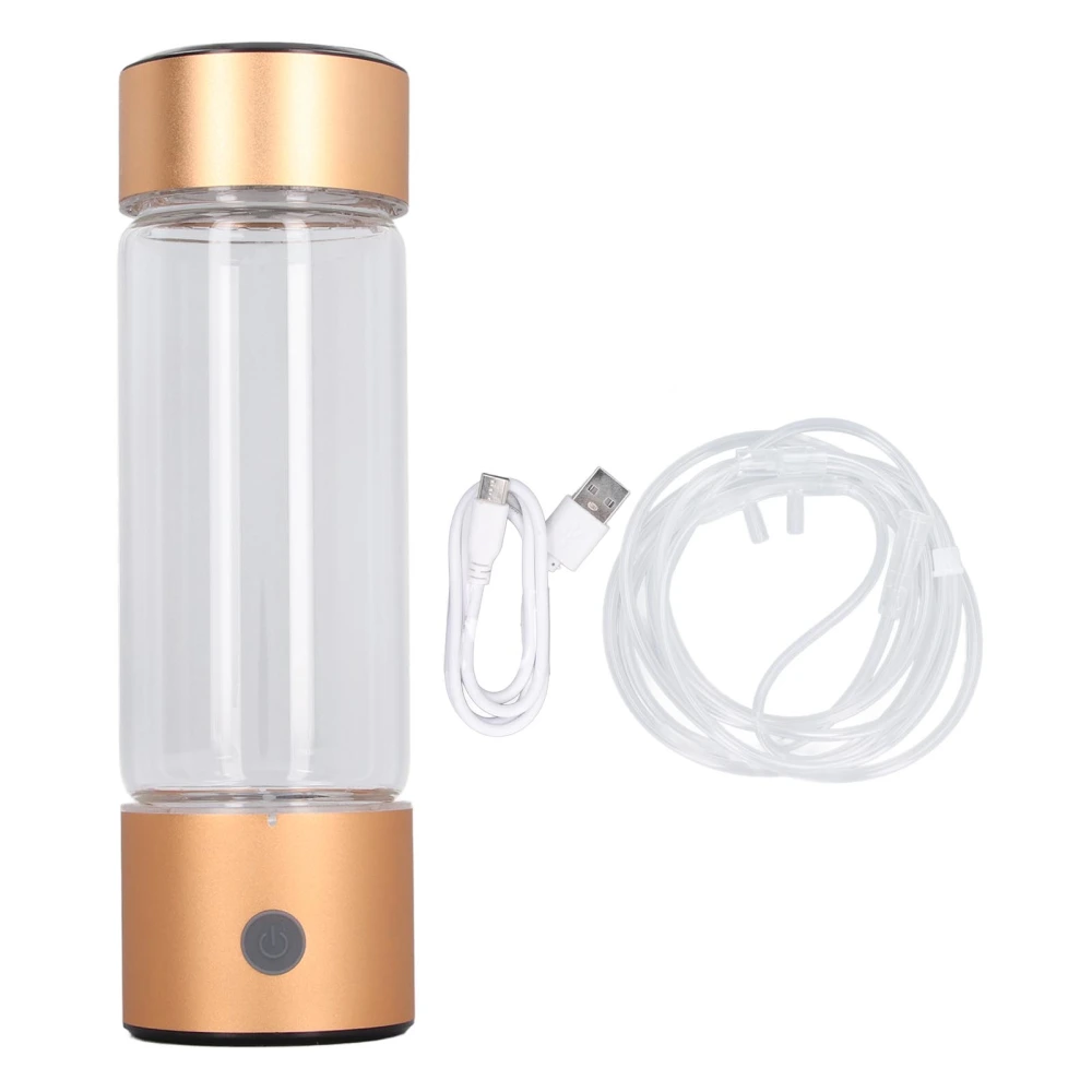 Hydrogen Water Generator 410ml 1200 To 1400ppb Hydrogen Rich Water Cup with Nasal Inhalation Hose