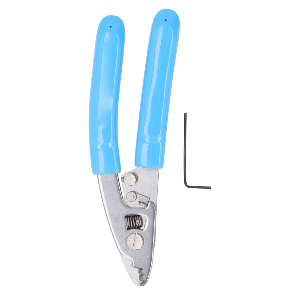 Fiber Optic Stripper 3 Hole Precise Cut Stainless Steel Wire Stripping Pliers for FTTH