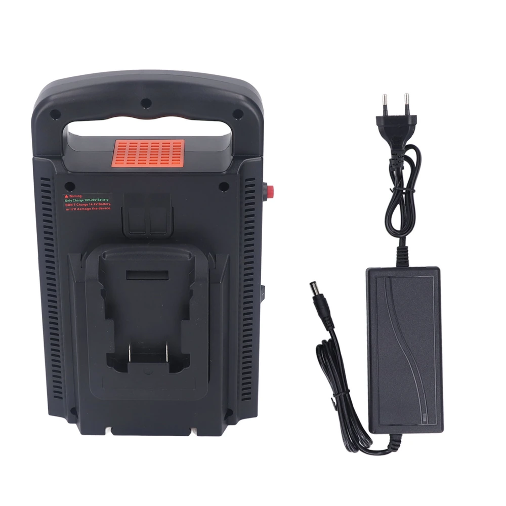 Portable Power Supply Inverter 150W for DCB180 DCB200 20V Battery 100‑240V Input 100‑ Output AC Orange