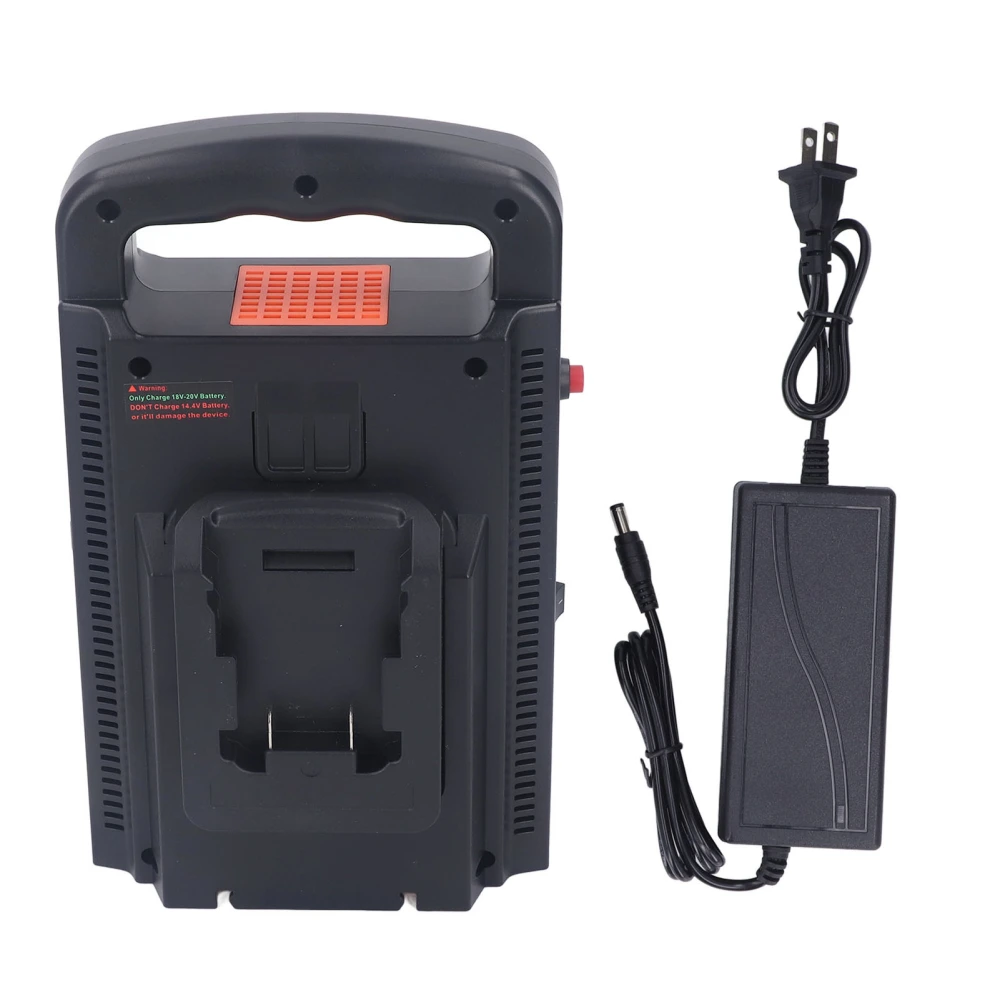 Portable Power Supply Inverter 150W for DCB180 DCB200 20V Battery 100‑240V Input 100‑ Output AC Orange