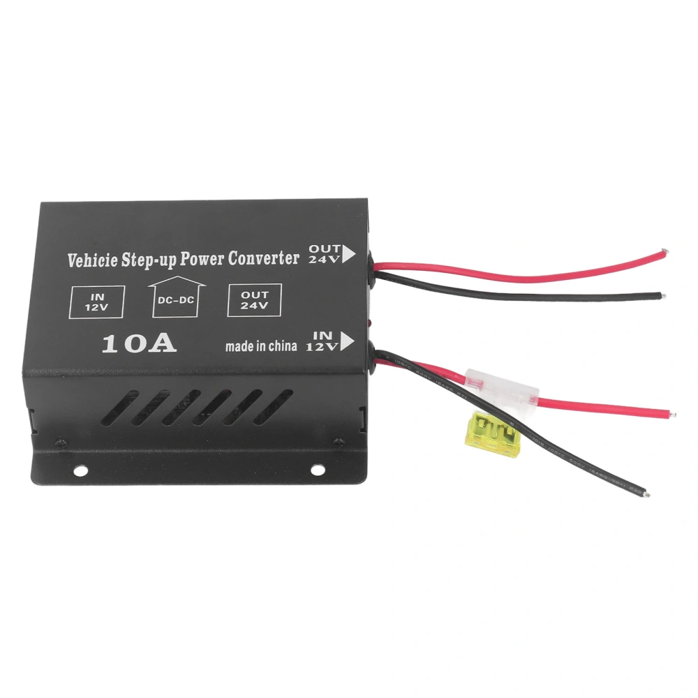 Step Up Power Converter DC 12V to 24V Boost 10A for Vehicie Subwoofer Modification