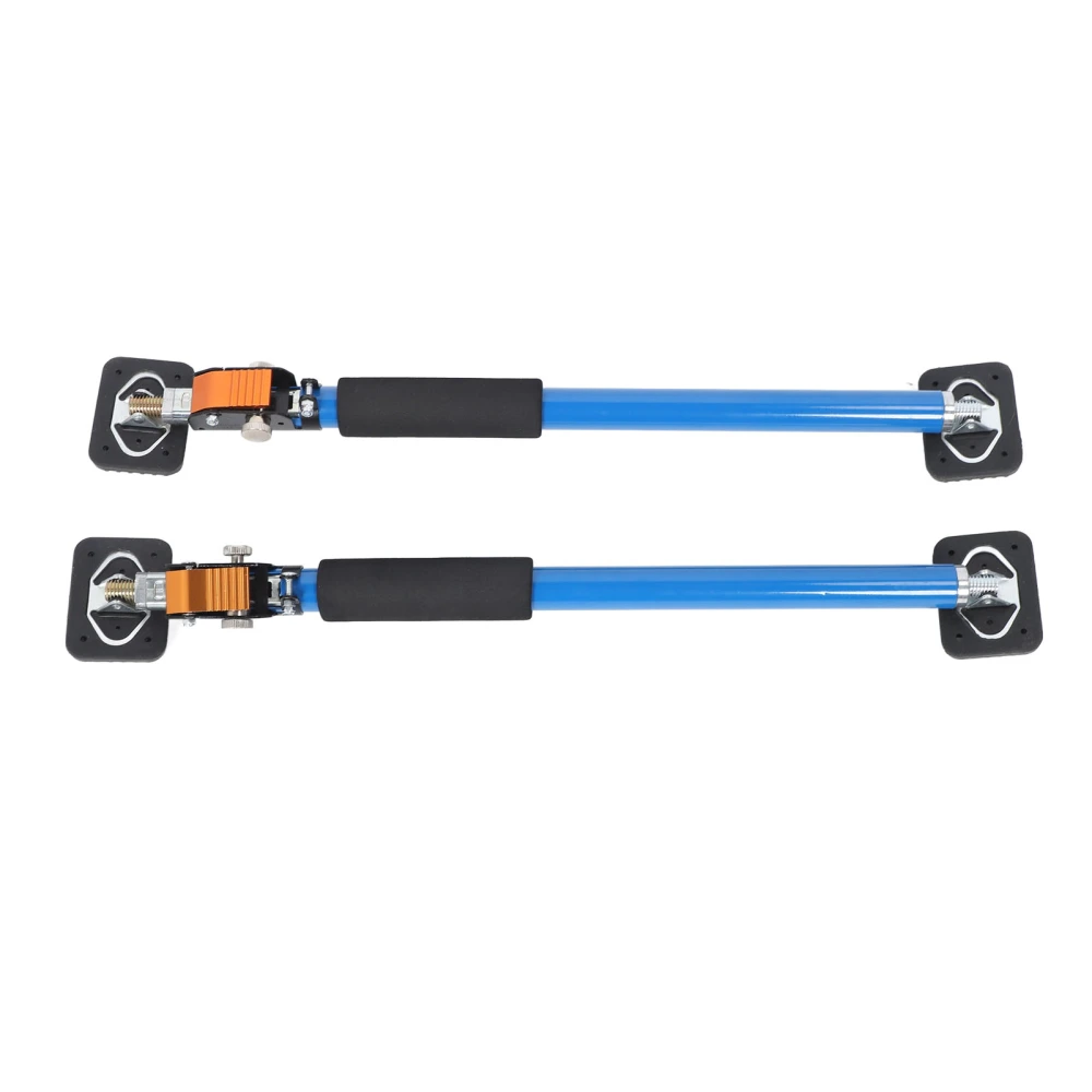 2Pcs Adjustable Support Poles Heavy Duty Stainless Steel Rod Non Slip Silicone Pad Cabinet Installation Jack 60KG