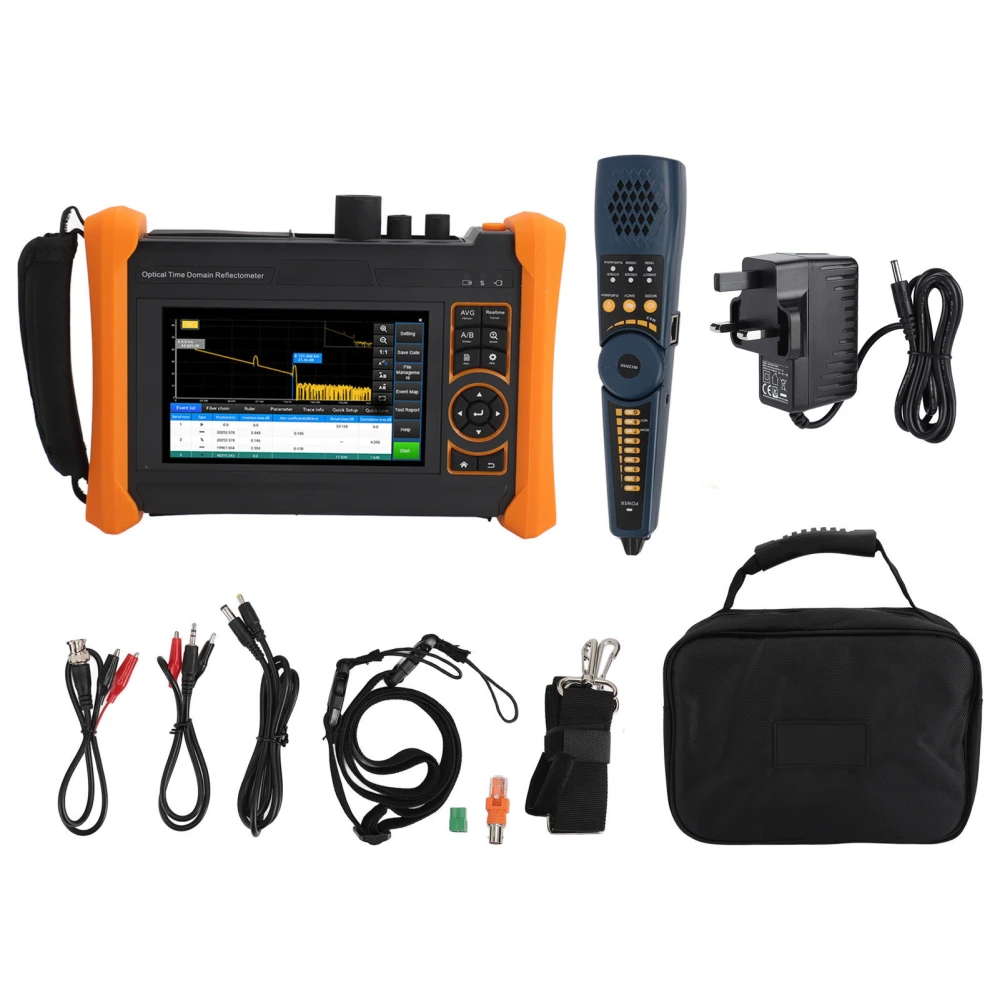 Camera Tester 1610nm Multifunctional Portable OTDR for 8MP AHD TVI CVI UTP Cable 100‑240V UK Plug