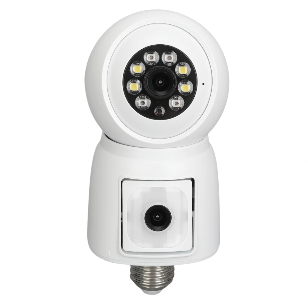 Light Bulb Camera Outdoor IP63 Waterproof 3MP 2K Wireless Smart WiFi with Motion Alarm Tracking Color Night Viewing