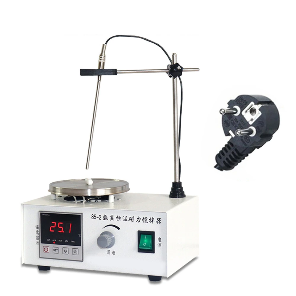 Magnetic Stirrer Hot Plate Mixer Laboratory Digital Constant Temperature 2000rpm 50‑1000ml Mixing Capacity