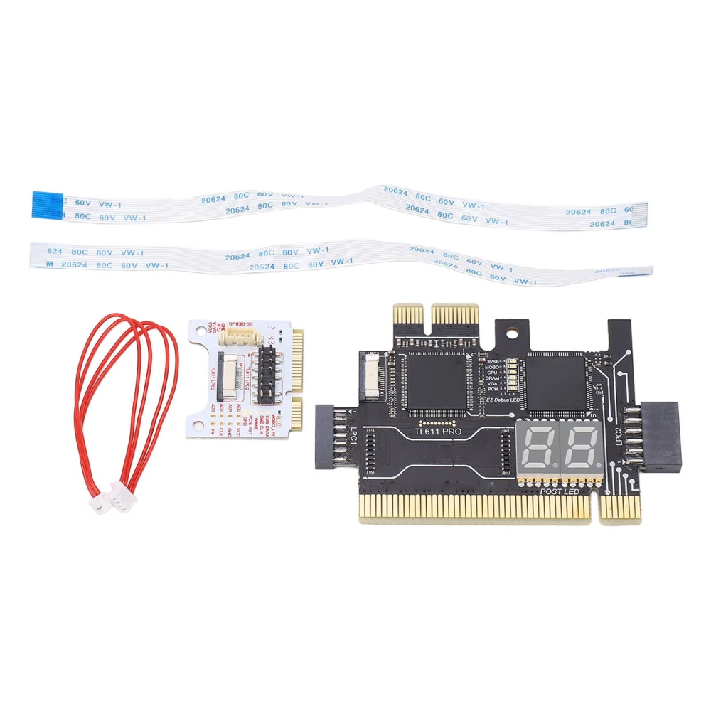 TL611 Pro Mainboard Debug Card TL611 Laptop EC DEBUG Adapter Card Motherboard Analyzer Diagnostic Card for PCI E