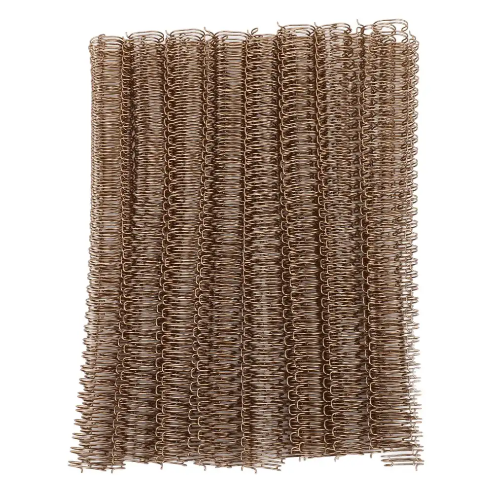 100pcs 9/16inch Wire Binding Spines 120 Sheet Capacity Spiral Double Loop Binding Twin Loop Wires Comb Binding Spines Bronze