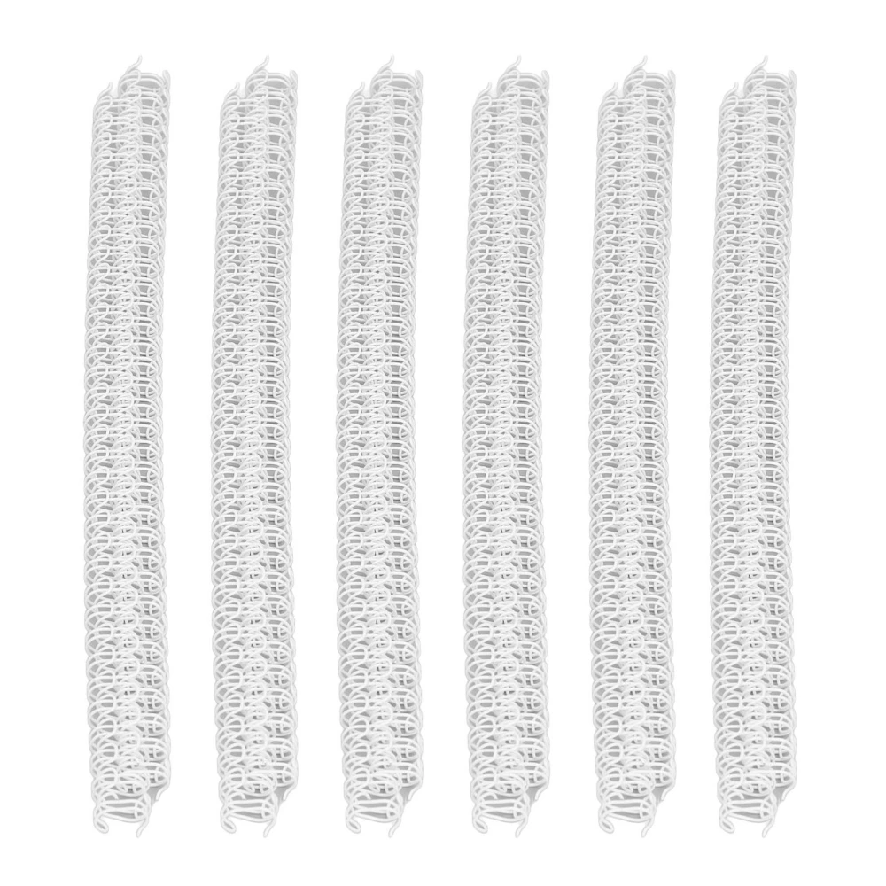 100Pcs Double Loop Wire Binding Spines 34 Teeth 3:1 Pitch 7.9mm Diameter 40 Sheet Capacity Twin Loop Spiral Binding Coil White