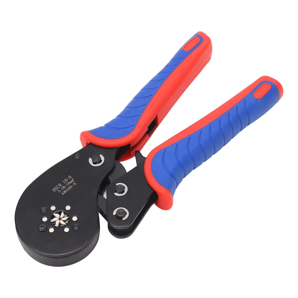 HSC8 16‑6 Ferrule Crimping Tool 0.08‑16mm² Anti Slip Handle High Precision Wire Crimper Pliers for Industrial Electrical