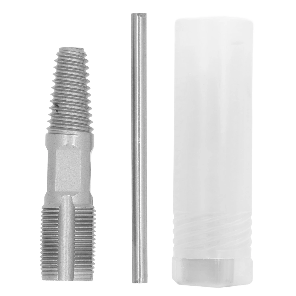 2 in 1 3/4 Inch Double Head Broken Screw Extractor 65 Manganese Steel Broken Pipe Remover Dual Use Tap Faucet Broken Wire Screw Extractor Straight Slot