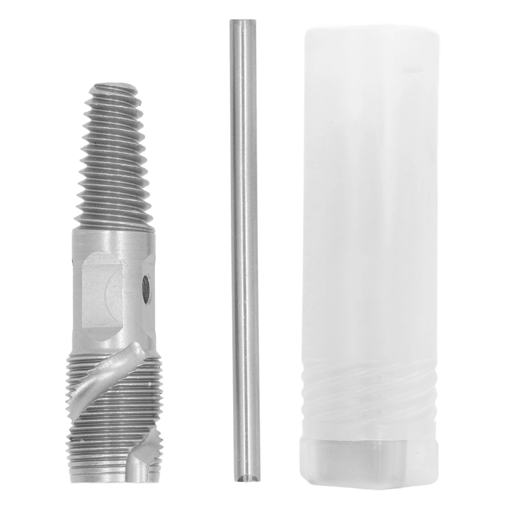 2 in 1 3/4 Inch Double Head Broken Screw Extractor 65 Manganese Steel Broken Pipe Remover Dual Use Tap Faucet Broken Wire Screw Extractor Spiral Slot