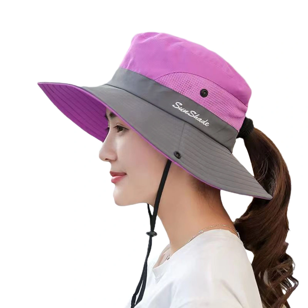 Women's Summer Sun Hat Foldable Sun Protection Fisherman Hat