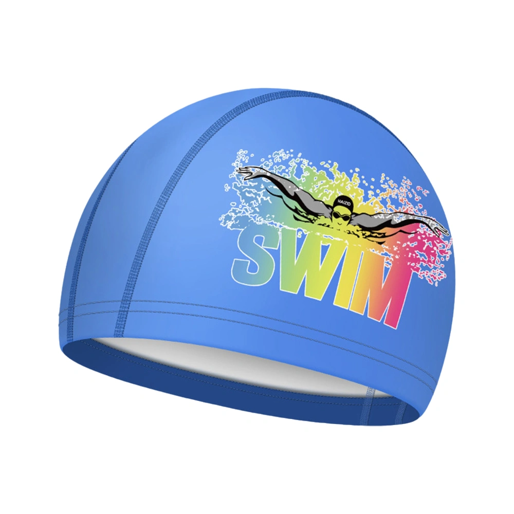 Adult Swim Cap Breathable Waterproof PU Swimming Cap for Women Men