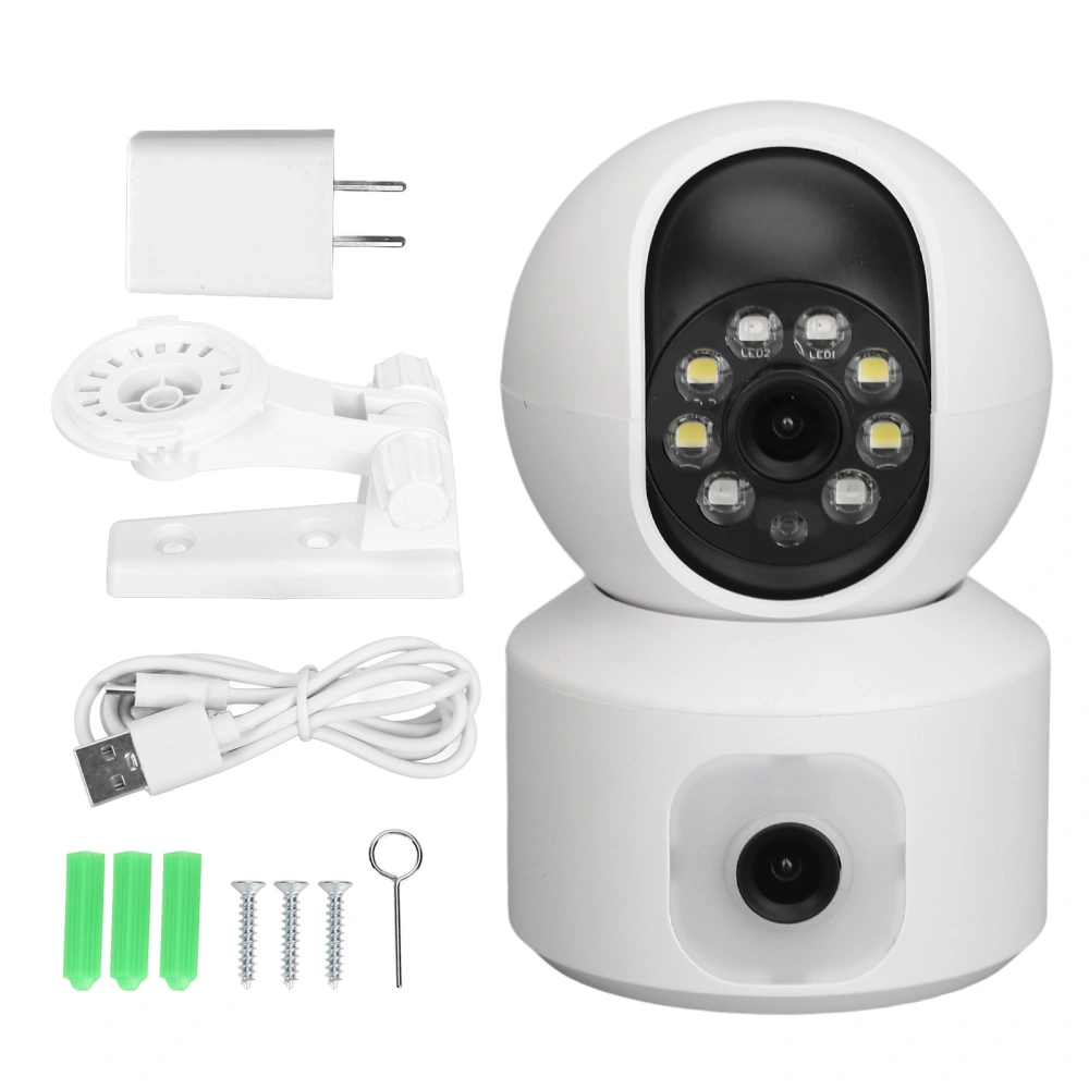 Smart Security Camera 2MP HD Night Vision 2 Way Intercom 5G 2.4WIFI Camera CCTV Surveillance System 100‑240V