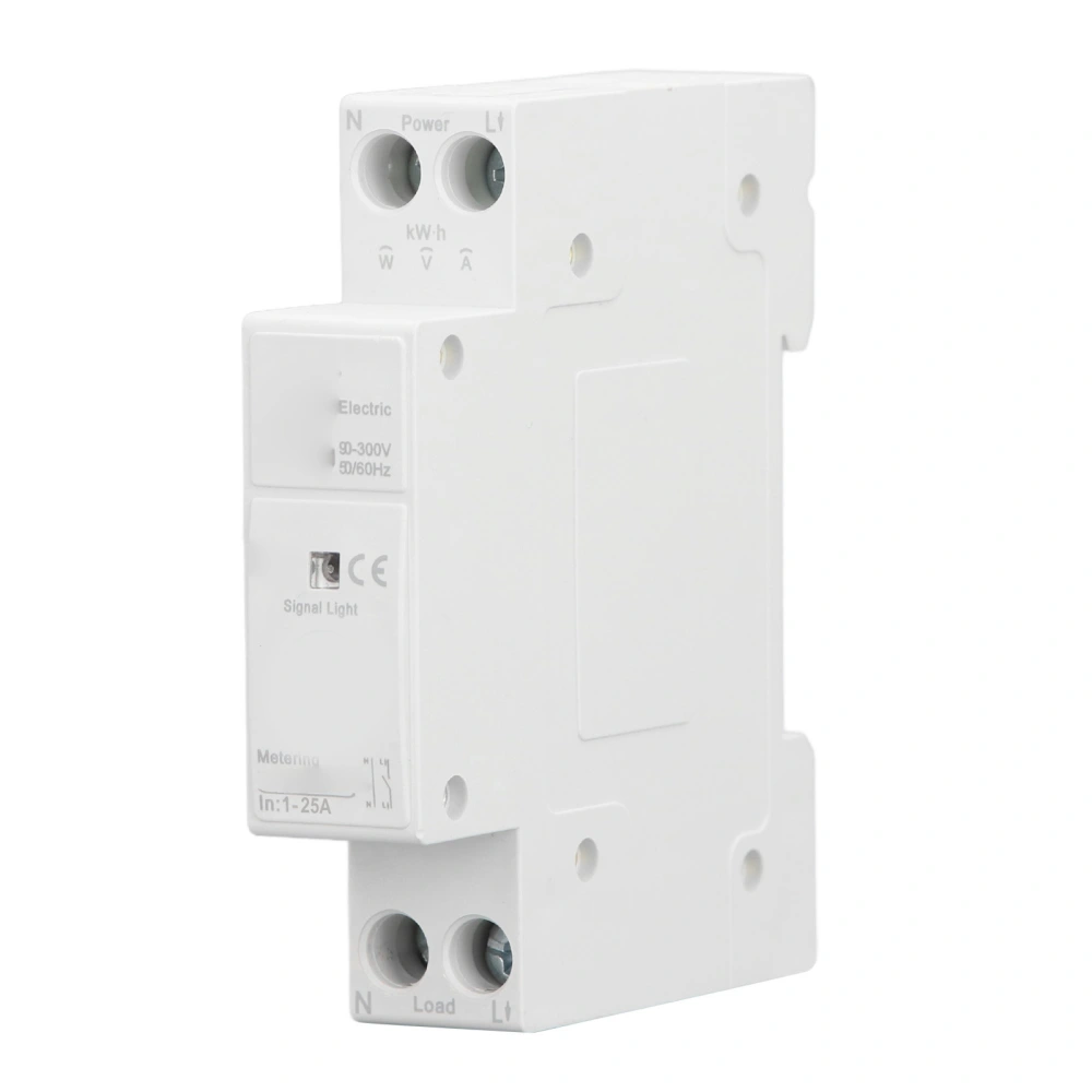 Circuit Breaker for Zigbee APP Remote Control Circuit Breaker with Metering Din Rail Monitoring Switch AC90‑300V 25A