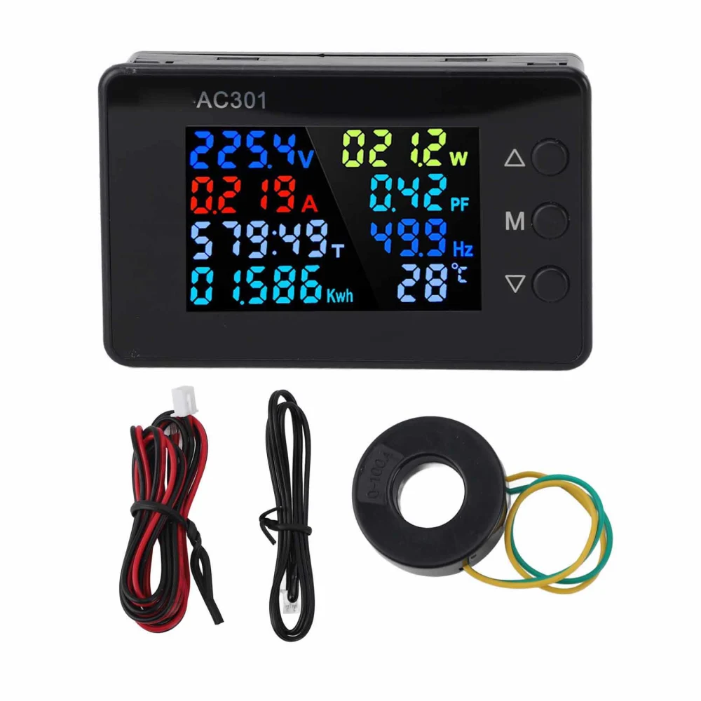 AC Voltmeter High Accuracy Digital Voltage Meter Electric Meter with 485 Communication 100A 50‑300V Close