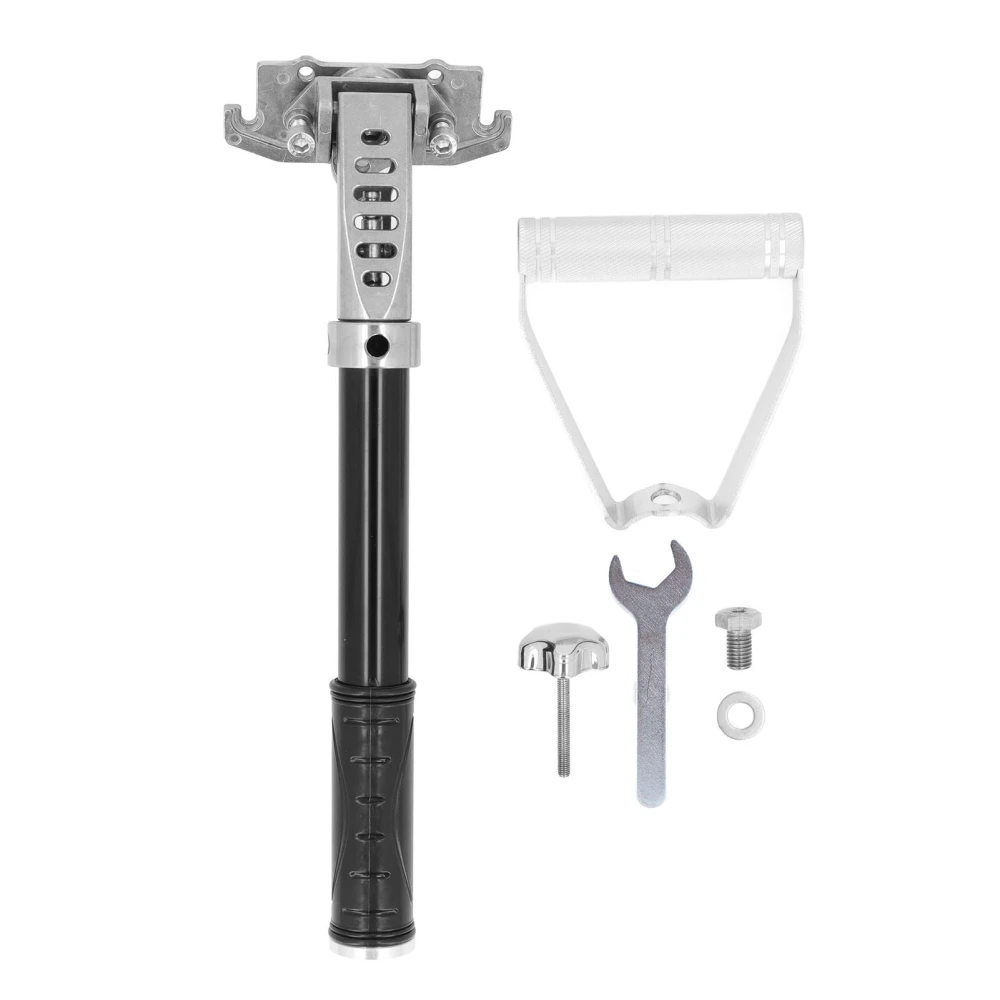 Flat Box Extension Handle Adjustable Angle Aluminum Alloy Drywall Finisher Handle Kit for Wall Painting and Finishing