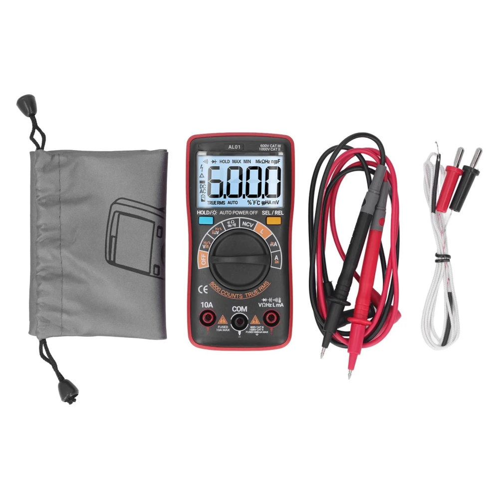 Digital Multimeter High Accuracy NCV LCD Display Portable NCV Voltage Temperature Tester